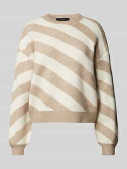 Vero Moda Gebreide pullover met diagonale streepmotief model 'LARA'