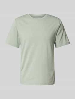 jack & jones T-shirt met geribde ronde hals