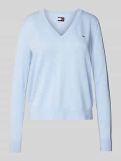 Tommy Jeans Gebreide pullover met labelstitching