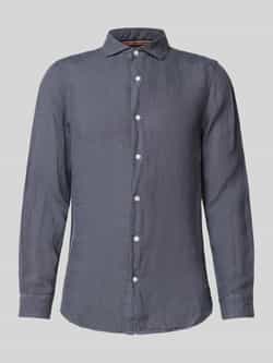 Superdry Regular fit linnen overhemd met haaikraag model 'Vacation'