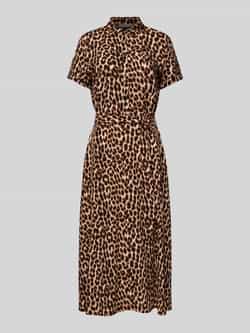 Christian Berg Woman Selection Midi-jurk met strikceintuur
