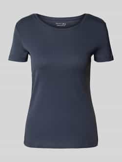 Christian Berg Woman T-shirt met geribde ronde hals