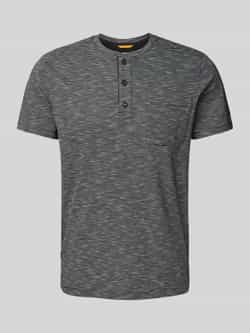 Camel active T-shirt met henley-kraag