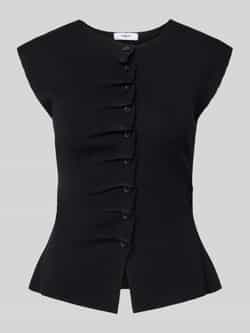 SUNCOO PARIS Gebreid shirt met ruches model 'PAGNI'