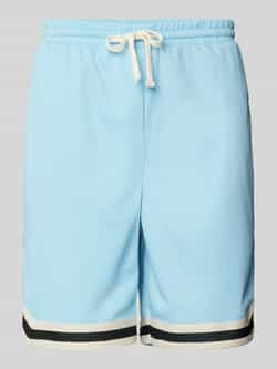 Redefined Rebel Regular fit korte mesh broek met contraststrepen model 'COLLIN'