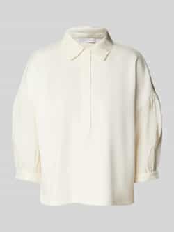 Sweatshirt met overhemdkraag
