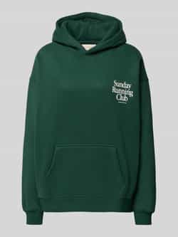 ANOTHER COTTON LAB Oversized hoodie met state tprint model 'Sunday Running Club'