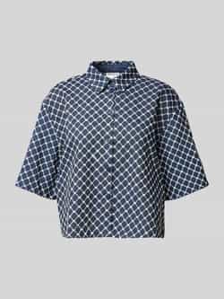 Jake*s Casual Relaxed fit blouse met structuurmotief
