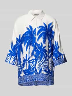 Milano italy Blouse met motiefprint model 'Tropical'