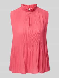 Liu Jo White Regular fit blousetop met plissévouwen