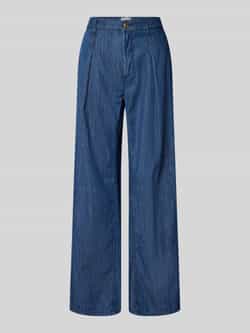 CAMBIO Wide leg jeans met bandplooien model 'ALINA X MARIA'