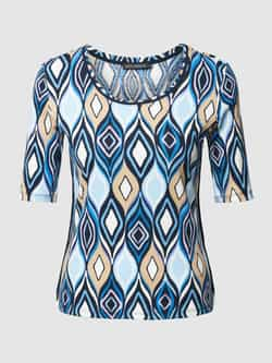 Betty Barclay Klassieke Geribbelde Katoenen Shirt Blue Dames