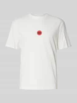 Hugo Boss Witte Katoenen T-shirt Dercho White Heren