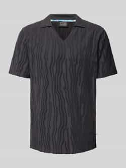 Scotch & Soda Regular fit poloshirt met structuurmotief