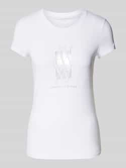 Armani Exchange T-shirt met labelprint