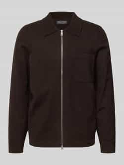 Marc O'Polo Regular fit gebreid jack van scheerwolmix