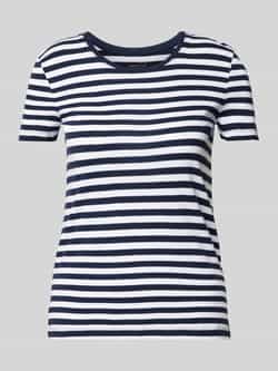 Christian Berg Woman T-shirt met geribde ronde hals