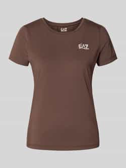 EA7 Emporio Armani T-shirt met labelprint en ronde hals
