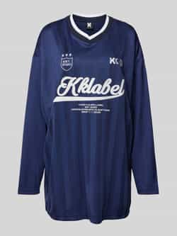 Karo Kauer Shirt met lange mouwen en labelprint