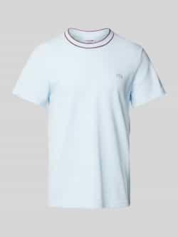 Lacoste Klassiek Wit Piqué Katoenen T-Shirt Blue Heren