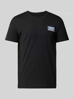 Tom Tailor Denim Regular fit T-shirt met groot labelopschrift