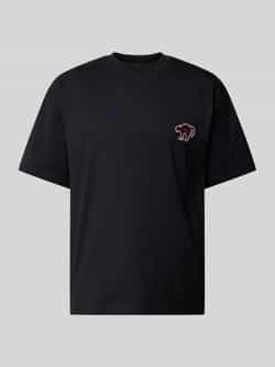 HUGO T-shirt met motiefprint model 'Dimonade'