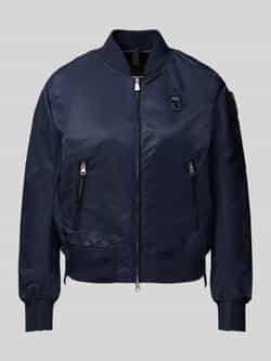 Blauer Usa Bomberjack met ritszakken model 'LAURIE'