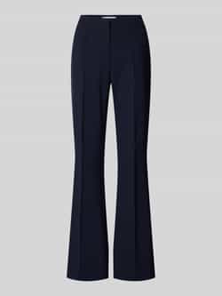 RAFFAELLO ROSSI Flared stoffen broek met siernaden en viscoe model 'DORO'