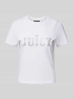 Juicy Couture T-shirt met siersteentjes en ronde hals