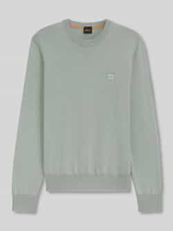 Boss Orange Regular fit pullover van een mix van katoen en kasjmier model 'KANOVANO'