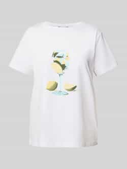 Comma T-shirt met motiefprint