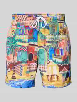 Shiwi Regular fit zwembroek met labelpatch model 'NICK'