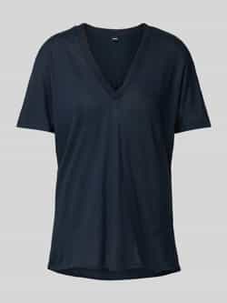 Boss T-shirt met V-hals model 'Eylina'