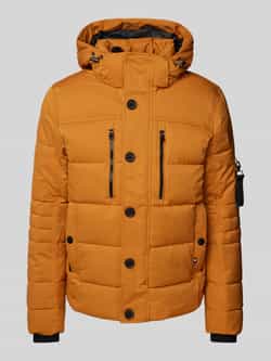 Tom Tailor Gewatteerd regular fit jack met afneembare capuchon