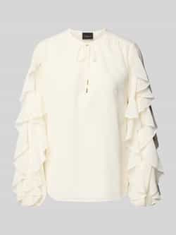 S.Oliver BLACK LABEL Loose fit chiffon blouse met mouwen met ruches