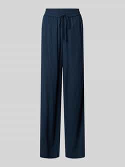 Selected Femme High waist broek van een mix van viscose en linnen model 'VIVA-GULIA'