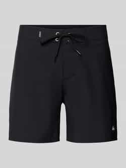 regular fit short met logostitching model ‘Kaimana’