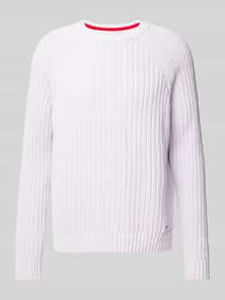 HUGO Gebreide pullover met ronde hals model 'Sribben'
