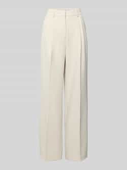 Smith and Soul Stoffen broek met wijde pijpen en persplooien