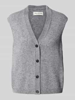 Marc O'Polo Regular fit mouwloos vest van scheerwolmix