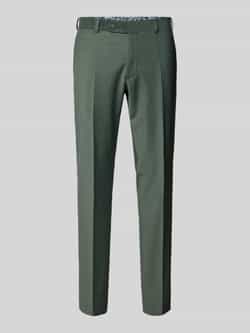 Wilvorst Slim fit pantalon met persplooien