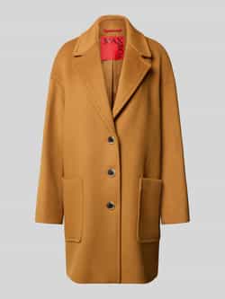 MAX&Co. Relaxed fit lange wollen jas met reverskraag model 'TAROCCO'