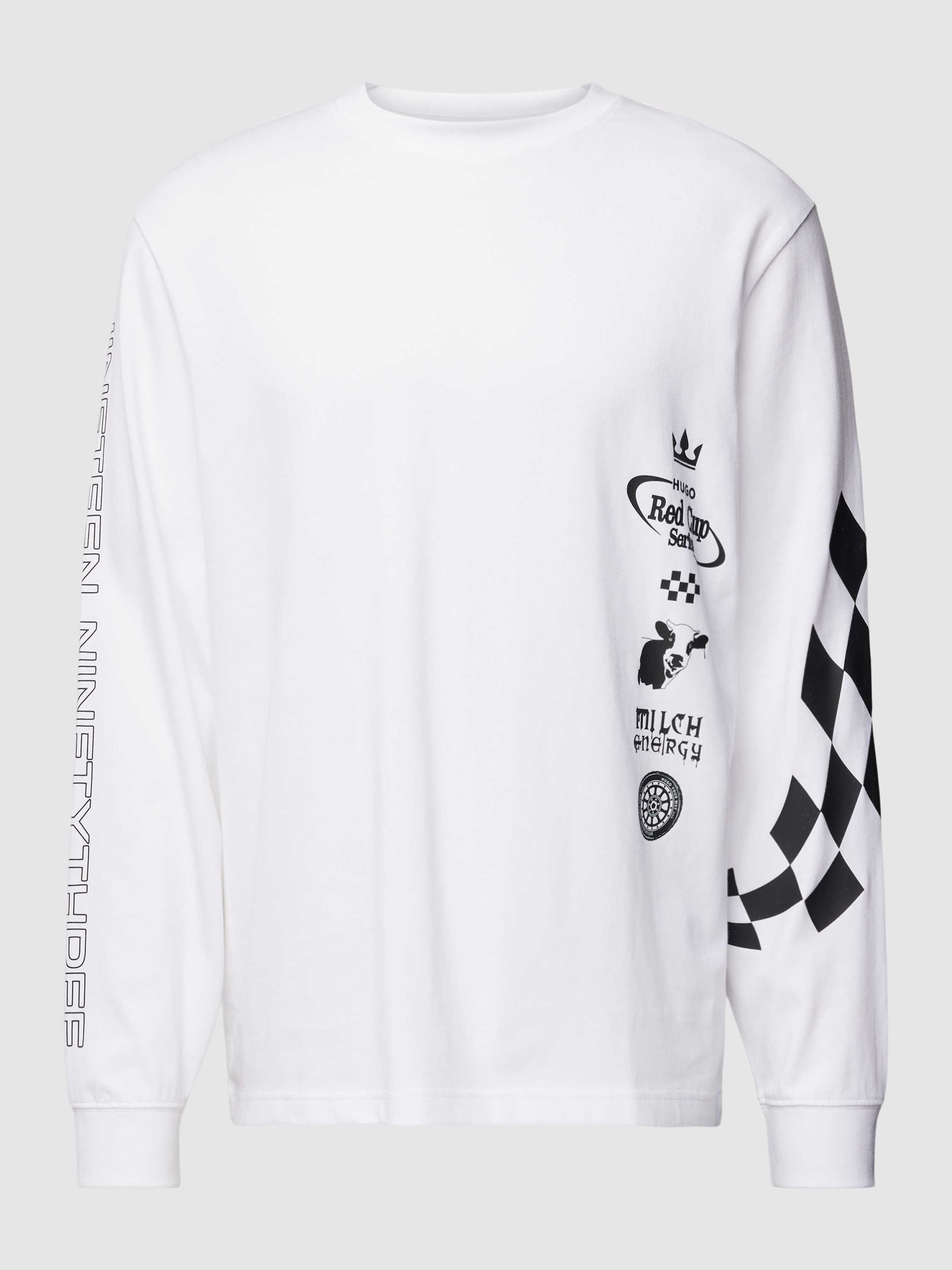 HUGO Sweatshirt met motiefprint model 'Dasino'