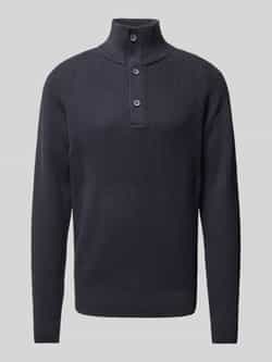 Casual friday Gebreide pullover met opstaande kraag model 'Kristian'