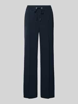 Opus Regular fit stoffen broek met vaste persplooien model 'Melane'