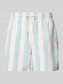 Selected Homme Korte zwembroek met streepmotief model 'DANE'