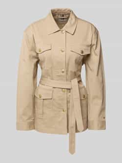 Tommy Hilfiger Regular fit overhemdjack met goudkleurige knopen
