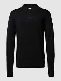 Lindbergh Gebreide pullover met korte knoopsluiting