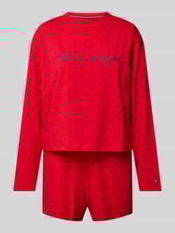 Tommy Hilfiger Underwear Pyjama LS SHORT PRT PJ SET met hartjes allover-patroon (set 2-delig 2-delig)