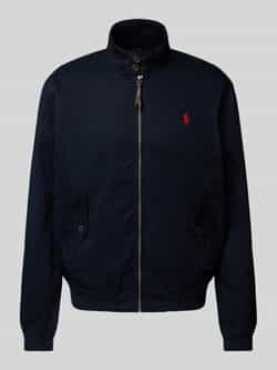 Ralph Lauren Blauwe Harrington jack met icoonlogo Blue Heren